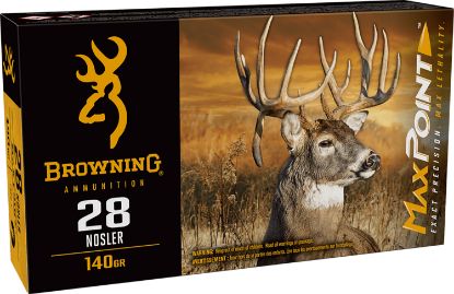 Picture of Browning Ammo B192100282 Max Point 28 Nosler 140 Gr 20 Per Box/ 10 Case 