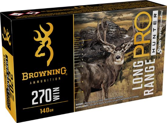 Picture of Browning Ammo B192502702 Long Range Pro 270 Win 140 Gr 20 Per Box/ 10 Case 