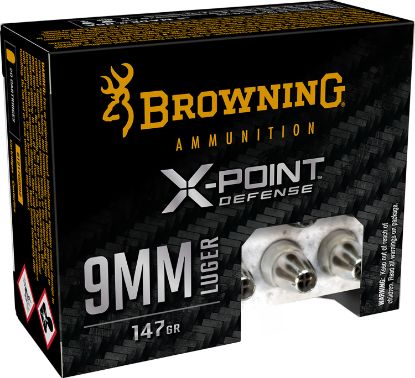 Picture of Browning Ammo B191700092 X-Point 9Mm 147 Gr Jacketed Hollow Point 20 Per Box/ 10 Case 