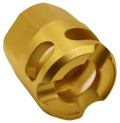 Picture of True Precision Inc Tpymicrog Micro Compensator Y-Type Gold 416R Stainless Steel 1/2X28 Threads 9Mm 