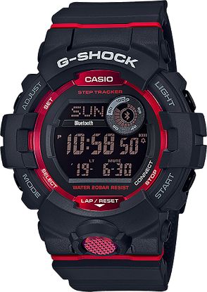 Picture of Gshock Gbd8001 Mens Gshock Blk/Rd