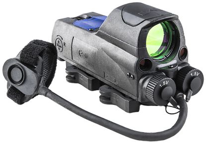 Picture of Meprolight Usa 0687743 Mor Pro Black 1X30mm 2.2 Moa Amber Dot/ Bullseye Illuminated Reticle Green/Ir Laser 
