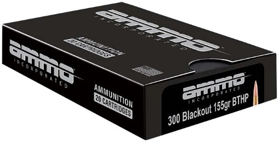 Picture of Ammo Inc 300B155bthpa20 Match 300 Blackout 115 Gr Boat Tail Hollow Point 20 Per Box/ 10 Case 