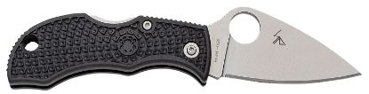 Picture of Spyderco Mbklfp Manbug 1.90" Stonewashed Vg-10 Ss Blade/ Black Textured Frn Handle 