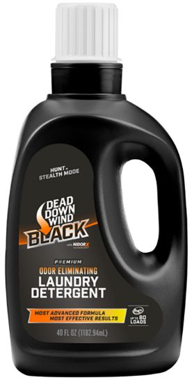 Picture of Dead Down Wind 117400 Laundry Detergent Black Premium Odor Eliminator Unscented Scent 40 Oz Jug 