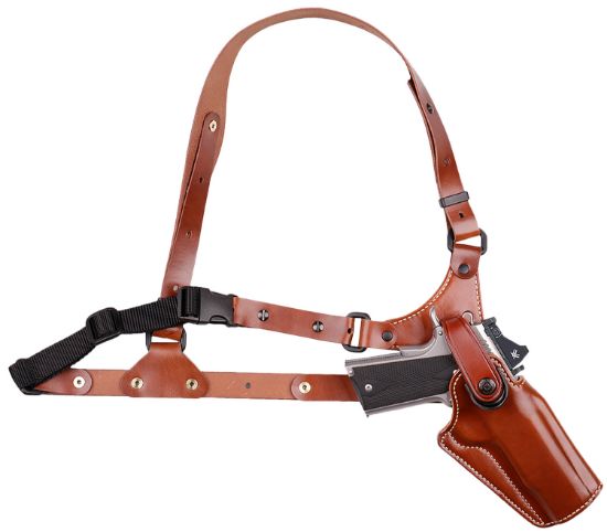 Picture of Galco Ga228r Great Alaskan Chest Holster Fits Chest Up To 54" Tan/ Fits Glock 20/21 