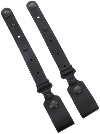 Picture of Galco Mc2tdb Horizontal Shoulder System Tie Down Set 2.0 Black Full Grain Leather Ambidextrous 