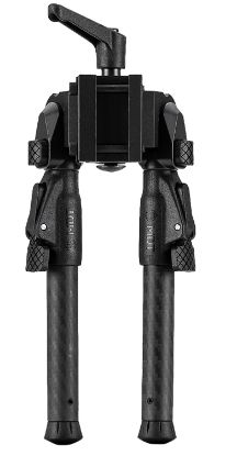 Picture of Mdt Sporting Goods Inc 105560-Blk Grnd-Pod Black Aluminum, 4.5"-9.0", Spiked Feet, Fits Picatinny Rail 