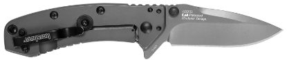 Picture of Kershaw 1555Tix Cryo 2.75" Folding Drop Point Plain Gray Tin 8Cr13mov Ss Blade Gray Pvd Stainless Steel Handle Clamshell Packaging 