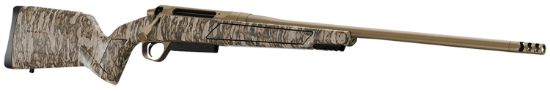 Picture of Christensen Arms 8011502100 Evoke Full Size 300 Prc 4+1 22" Flat Dark Earth Cerakote #4 Contour Threaded Barrel, Mossy Oak Bottomland Fixed Hybrid Hunter W/Picatinny Rail Synthetic Stock 