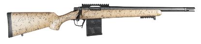 Picture of Christensen Arms 8010635700 Ridgeline Scout Full Size 450 Bushmaster 4+1, 16" Black Nitride Steel Threaded Barrel, Black Nitride Aluminum Receiver, Tan W/Black Webbing Fixed Sporter Stock 