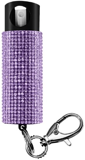 Picture of Skyline Usa Inc Psgdbopr Pepper Spray Bling-It-On 0.50 Oz Purple Includes Keychain 