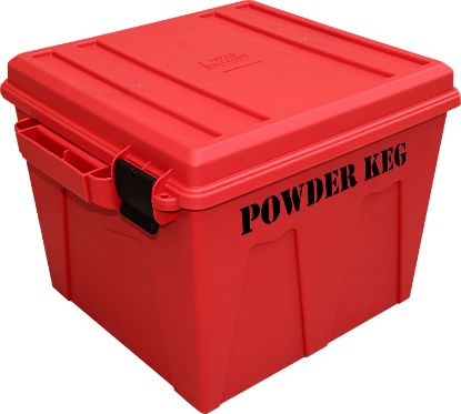 Picture of Mtm Case-Gard Pk12 Powder Keg Storage Container Red Polypropylene Plastic 