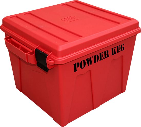 Picture of Mtm Case-Gard Pk12 Powder Keg Storage Container Red Polypropylene Plastic 