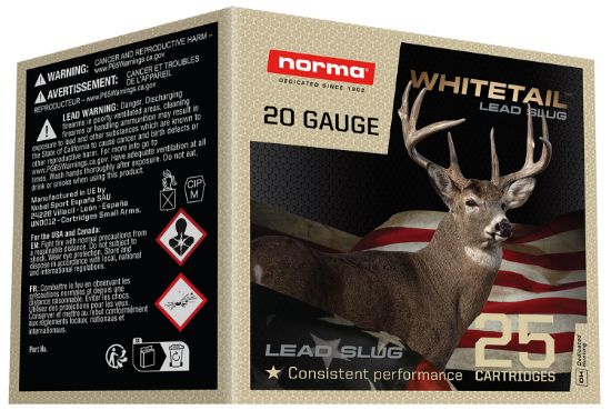 Picture of Norma Ammunition 1198043420 Whitetail 12 Gauge 2.75" 25 Per Box/ 10 Case 