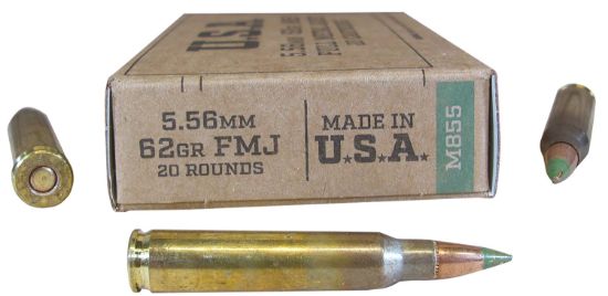 Picture of Winchester Ammo Sgm855kw M855 5.56Mm 62 Gr Full Metal Jacket 20 Per Box/ 50 Case 