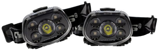 Picture of Cyclops Cyc-Hlfxp-2Pk Force Xp Led Headlamp Black 3.2/5.5/15/350 Lumens Red/Green Cree Led 