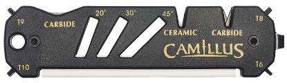 Picture of Camillus 19224 Glide Sharpener Carbide/Ceramic Sharpener Black 