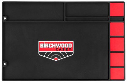 Picture of Birchwood Casey 30250 Pistol Cleaning Mat Black/Red Rubber 17" X 11" 