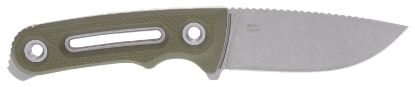 Picture of S.O.G Sog17350157 Provider Fx 3.75" Fixed Drop Point Plain Stonewashed Cryo Cpm 154 Ss Blade, Green Textured G10 Handle Presentation Box 