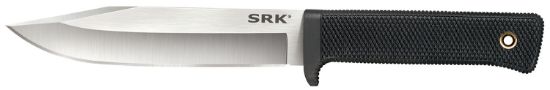 Picture of Cold Steel Cs38cke Srk 6" Fixed Clip Point Plain 3-V Steel Blade, 4.75" Black Textured Kray-Ex Handle 