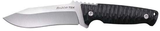 Picture of Cold Steel Csfx5rzr Razor Tek Edc 5" Fixed Clip Point Plain Satin 4116 Krupp Ss Blade, 4.63" Black Textured 