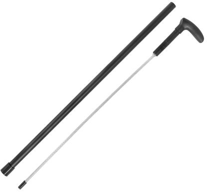 Picture of Cold Steel Cscn38cbl Cable Whip Cane Black Carbon W/Zinc Plating 32" Oal 