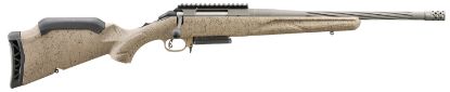 Picture of Ruger 46929 American Ranch Gen Ii Full Size 308 Win 3+1 16.10" Cobalt Cerakote Spiral Threaded Barrel, Picatinny Rail Steel Receiver, Flat Dark Earth Splatter Adj Comb Synthetic Stock 