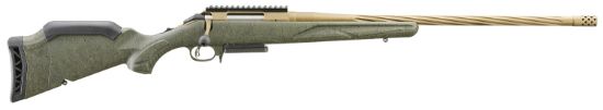 Picture of Ruger 46931 American Predator Gen Ii Full Size 308 Win 3+1 22" Burnt Bronze Cerakote Threaded Barrel, Burnt Bronze Cerakote Picatinny Rail Steel Receiver, Green Splatter Adjustable Synthetic Stock 