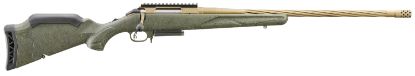 Picture of Ruger 46933 American Predator Gen Ii Full Size 243 Win 3+1 22" Burnt Bronze Cerakote Threaded Barrel, Picatinny Rail Steel Receiver, Green Splatter Adjustable Synthetic Stock 