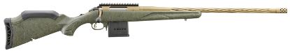 Picture of Ruger 46936 American Predator Gen Ii Full Size 350 Legend 5+1 22" Burnt Bronze Cerakote Threaded Barrel, Picatinny Rail Steel Receiver, Green Splatter Adjustable Synthetic Stock 