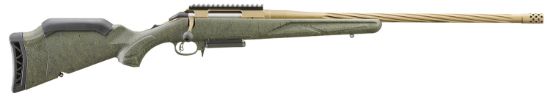 Picture of Ruger 46943 American Predator Gen Ii 30-06 Springfield 4+1 22" Burnt Bronze Cerakote Threaded Barrel, Picatinny Rail Steel Receiver, Green Splatter Adjustable Synthetic Stock 