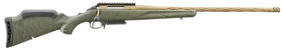 Picture of Ruger 46946 American Predator Gen Ii 6.5 Prc 3+1 22" Burnt Bronze Cerakote Threaded Barrel, Picatinny Rail Steel Receiver, Green Splatter Adjustable Synthetic Stock 