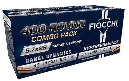 Picture of Fiocchi 57Compt Hyperformance 5.7X28mm Full Metal Jacket 400Rds *Combo Pack 