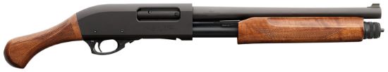 Picture of Chiappa Firearms 930.362 Honcho Tactical 12 Gauge Pump 3" 5+1 14" Black Steel Barrel, Black Drilled & Tapped Aluminum Receiver, Checkered Walnut Birds Head Grip 