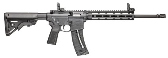 Picture of Smith & Wesson 14180 M&P15-22 Sport 22 Lr 25+1 16.50" Black Steel Threaded Barrel, Picatinny Rail Polymer Receiver, M-Lok Polymer Handguards, Black Polymer B5 Bravo Stock, Black B5 Type 23 Grips 