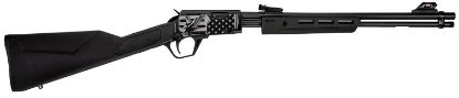 Picture of Rossi Rp22181syen18 Rp22 22 Lr 15+1 18" Black Polished Alloy Steel Barrel, Black W/Engraved Eagle & Us Flag Aluminum Receiver, Black Synthetic Fixed Stock 