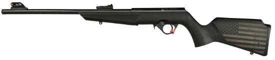 Picture of Rossi Rb22l1611en01 Rb22 Us Flag Compact 22 Lr 10+1 16.50" Matte Black Threaded Barrel, Black Aluminum Receiver, Black W/Us Flag Synthetic Fixed Stock 