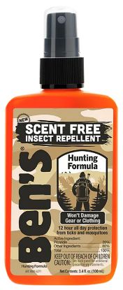 Picture of Adventure Medical Kits 00067366 Ben's Hunting Formula Unscented 3.40 Oz Spray Repels Mosquitos/Ticks Effective Up To 12 Hrs 