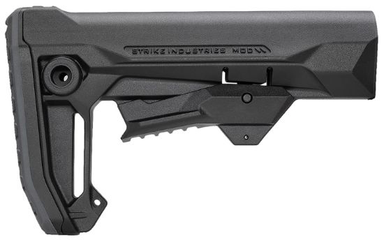 Picture of Strike Industries Strikeesmod2bk Mod2 Rifle Stock Black Polymer Compatible W/ Ar Style Buffer Tubes 