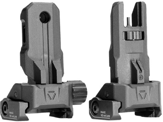 Picture of Strike Industries Spbus Strike Polymer Backup Sights Black Folding For Ar-15 