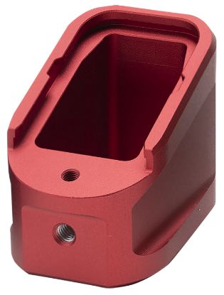 Picture of Strike Industries Empalg17red Extended Mag Plate Fits Glock G17 Fits Glock G22 Red 6061 T-6 Aluminum 