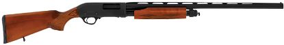 Picture of Hatsan Usa Hews122805w2 Escort Ws Full Size 12 Gauge Pump 3" 4+1 28" Black Chrome Vent Rib Barrel, Black Anodized Grooved Aluminum Receiver, Adjustable Turkish Walnut Stock 