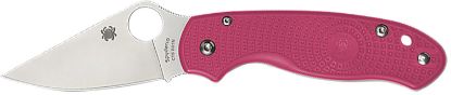 Picture of Spyderco C223pn Para 3 Lightweight Breast Cancer Edc 2.93" Folding Plain Satin Cts Bd1n Ss Blade, Pink Textured Frn Handle 