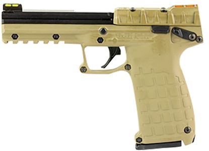 Picture of Kel-Tec Pmr30tan10 Pmr30 22 Wmr 10+1 4.30" Black Fluted Steel Barrel, Black/Tan Serrated Slide, Tan Polymer Frame W/Picatinny Rail, Tan Textured Polymer Grip 