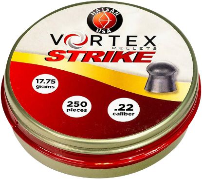 Picture of Hatsan Usa Ha90641 Vortex Strike Pellets 22 Cal Lead Domed 250 Pellets 