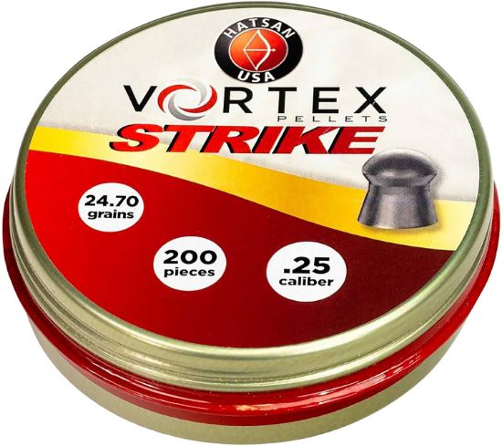 Picture of Hatsan Usa Ha90642 Vortex Strike Pellets 25 Cal Lead Domed 200 Pellets 