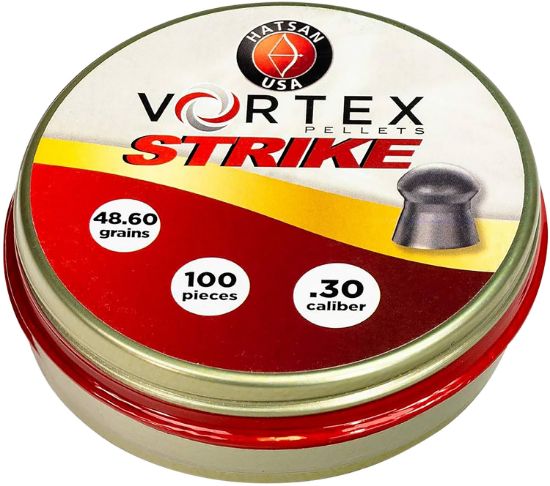 Picture of Hatsan Usa Ha90643 Vortex Strike Pellets 30 Cal Lead Domed 100 Pellets 