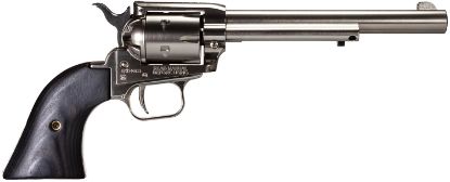 Picture of Heritage Mfg Rr22ni6bw Rough Rider 22 Lr 6Rd 6.50" Nickel Steel Barrel, Nickel Aluminum Frame, Matte Nickel Cylinder, Black Laminate Grip, Hammer/Thumb Safety, Exposed Hammer 