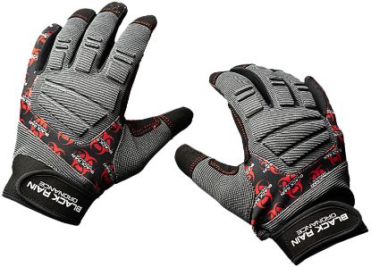 Picture of Black Rain Ordnance Tactical Gloves Black/Gray/Red Xl Velcro 